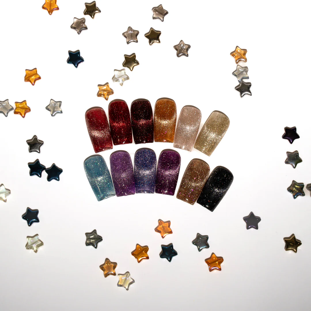 Kokoist x Nail Thoughts Cat Eye Gel Polish - Zodiac Flash Magnet Collection #NTM13-24 (12pcs) - Image 2