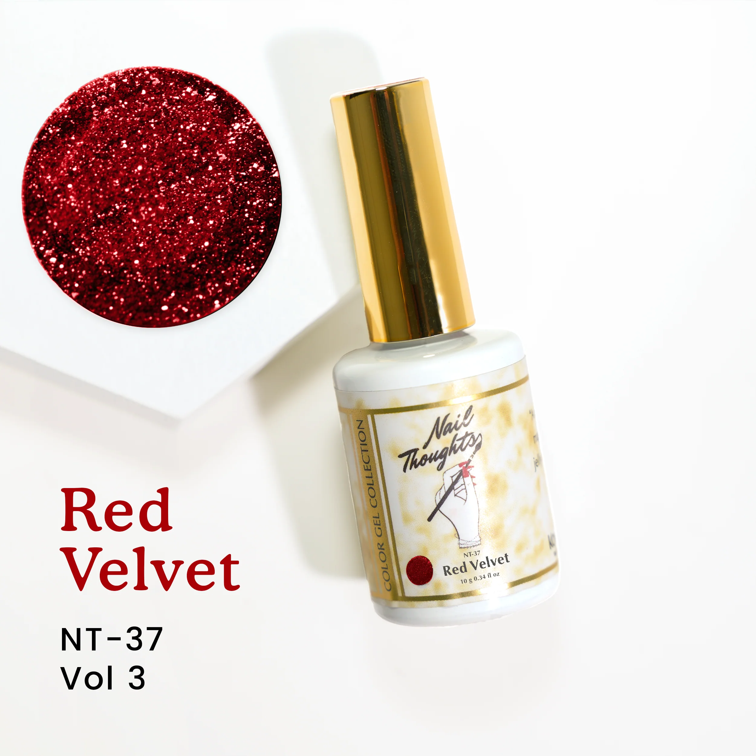 Kokoist X Nail Thoughts Colour Gel - Red Velvet #NT-37 - Image 2
