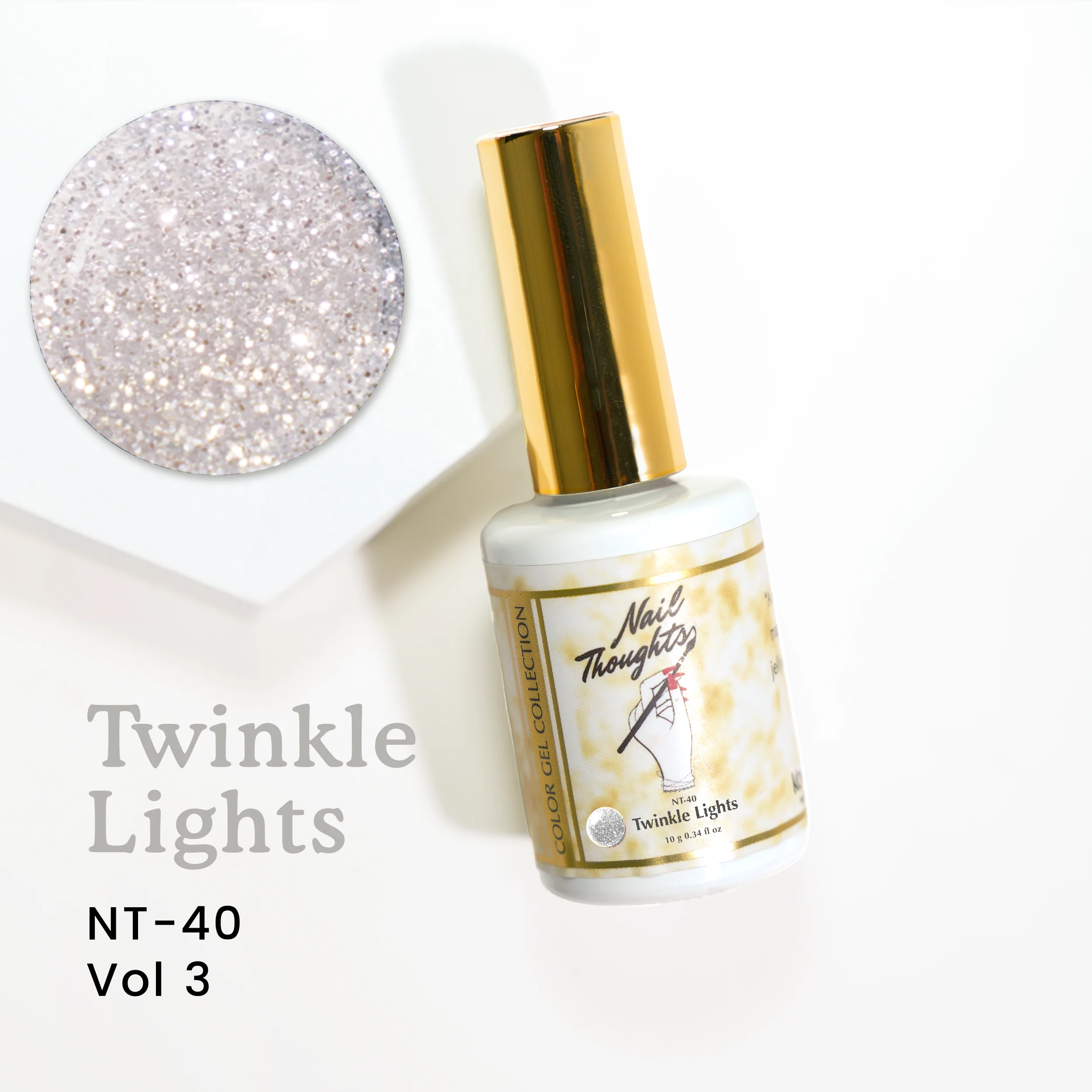 Kokoist X Nail Thoughts Colour Gel - Twinkle Lights #NT-40 - Image 2
