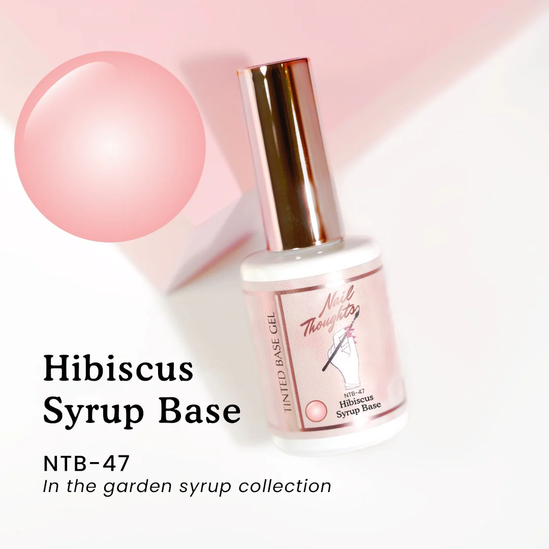 Kokoist X Nail Thoughts Tinted Base Gel - Hibiscus Syrup #NTB-47 - Image 3
