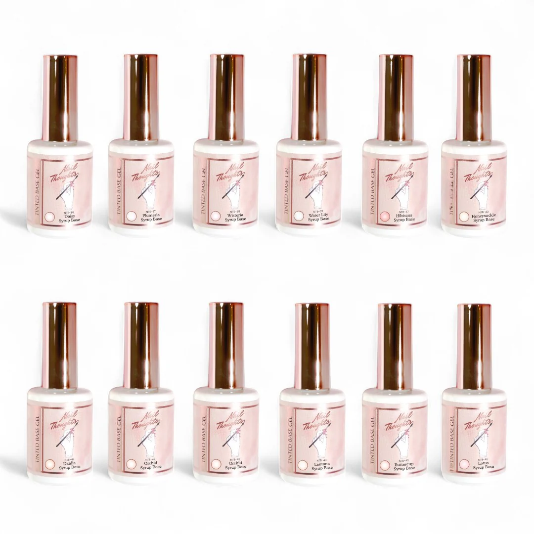 Kokoist x Nail Thoughts Tinted Base Gel - In The Garden Syrup Collection #NTB36-47 (12pcs)