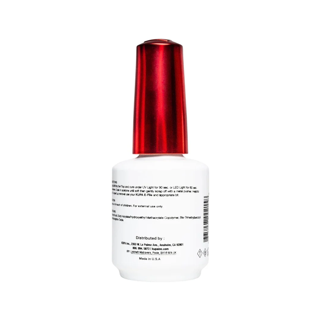 Kupa Gelfinity Soak Off Gel Top Coat - Gloss 0.5Oz - Image 2