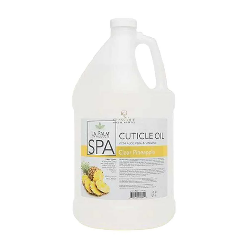 La Palm Cuticle Oil - Pineapple Clear 1Gal (Case of 4)