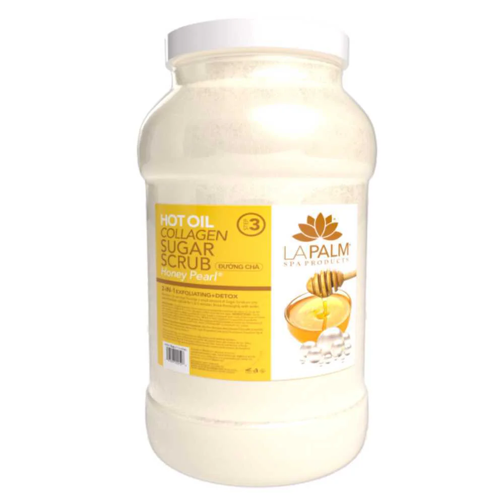 La Palm Hot Oil Sugar Scrub - Honey Pearl - Image 5