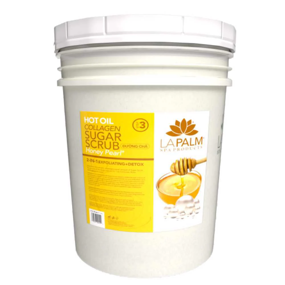 La Palm Hot Oil Sugar Scrub - Honey Pearl - Image 6
