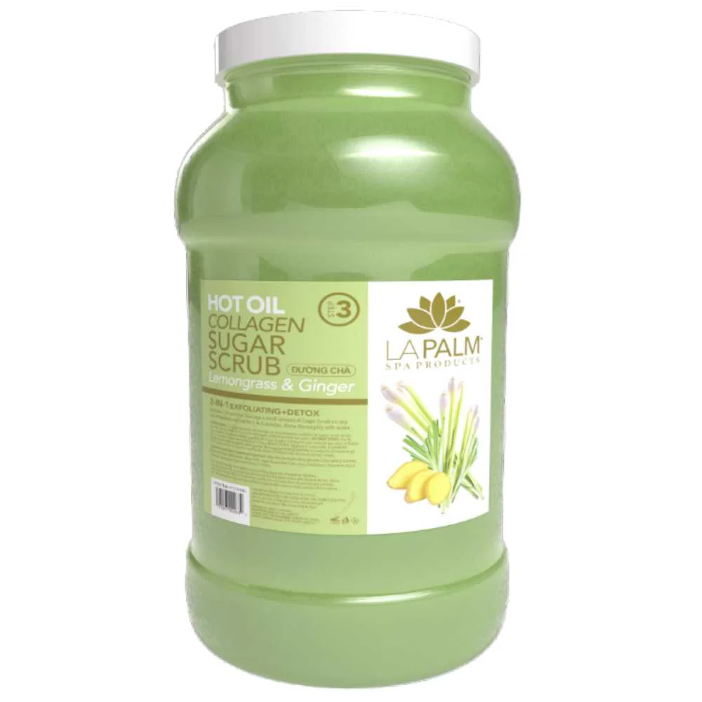 La Palm Hot Oil Sugar Scrub - Lemongrass & Ginger