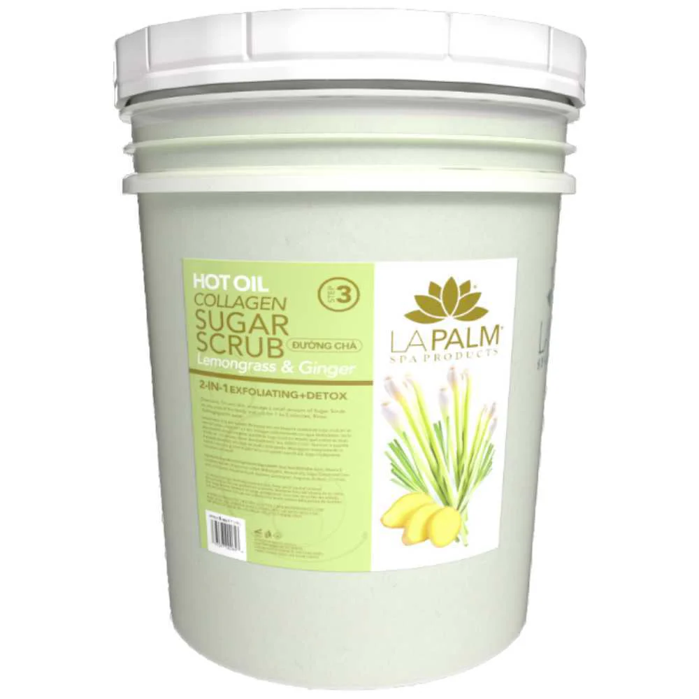 La Palm Hot Oil Sugar Scrub - Lemongrass & Ginger - Image 6