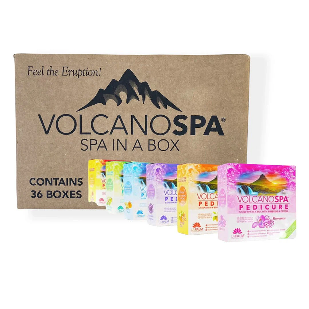 La Palm Volcano Spa Pedicure 6 Step Lavender (Case of 36)