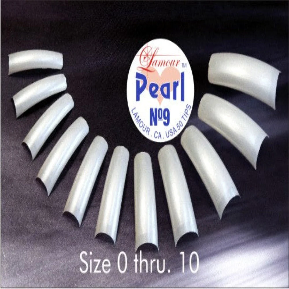 Lamour Nail Tips - Pearl Size #8 (Bag of 50)