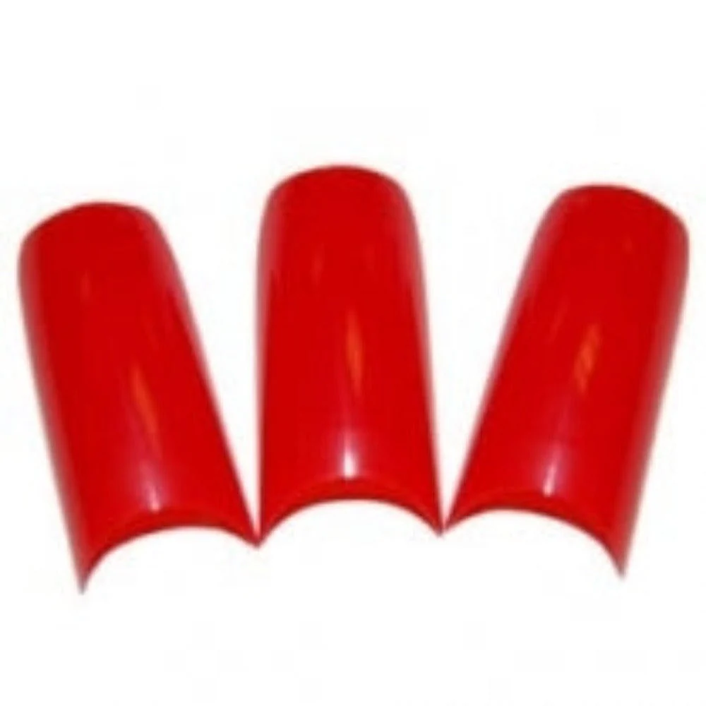 Lamour Nail Tips - Red Size #7 (Bag of 50)