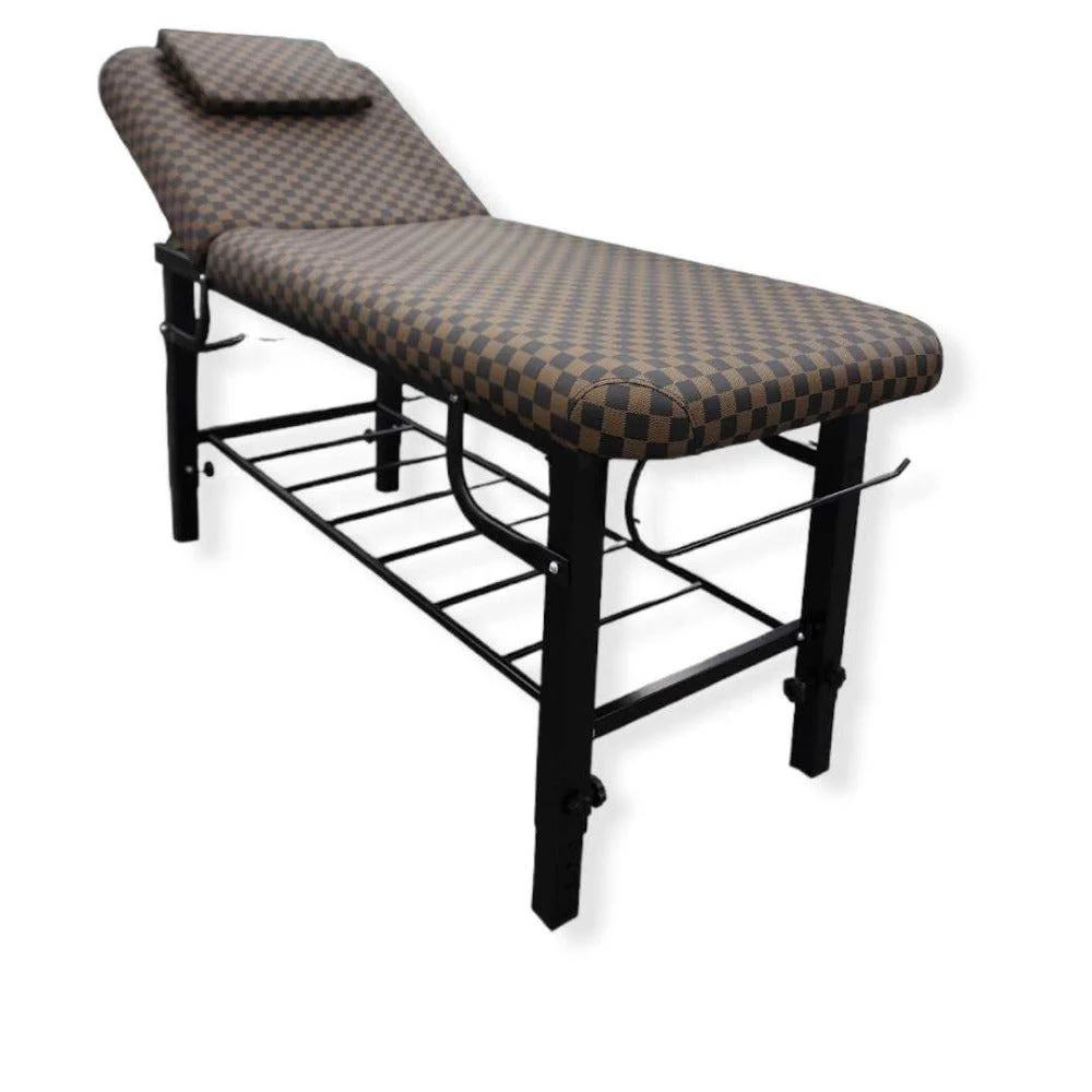 Massage Bed 2pcs Adjustable Height - Brown - Image 2