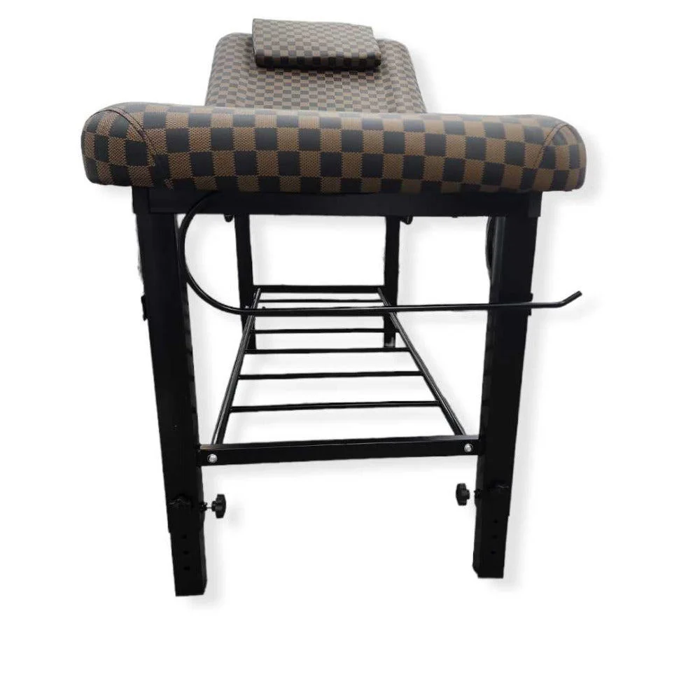 Massage Bed 2pcs Adjustable Height - Brown - Image 3