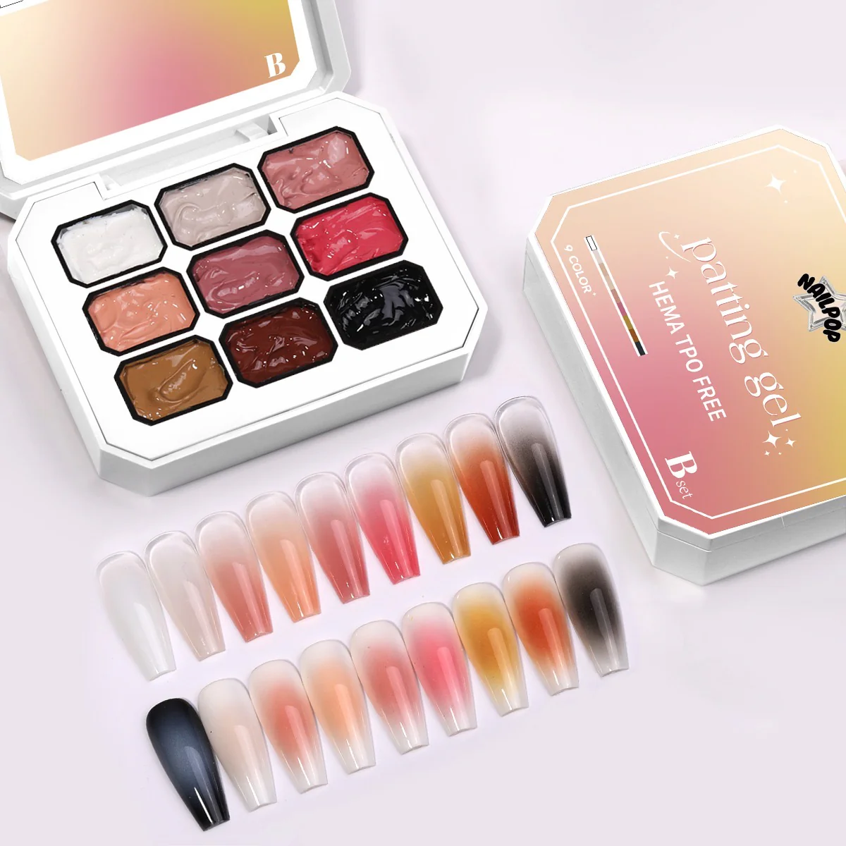 NAILPOP Solid Paint Gel Palette