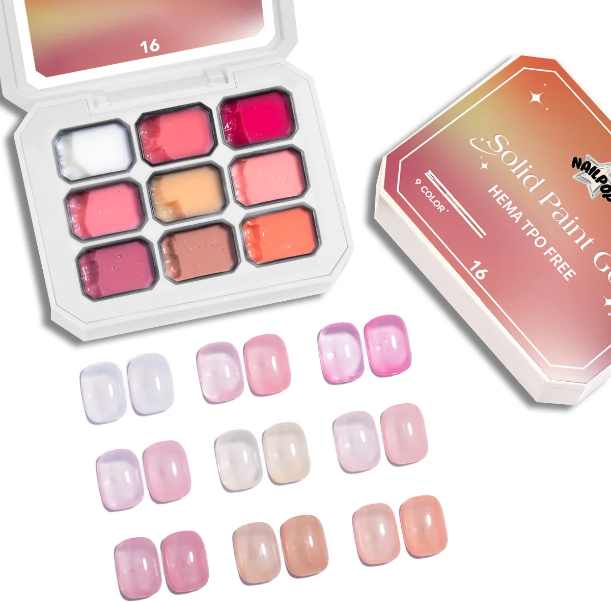 NAILPOP Solid Paint Gel Palette - Image 7
