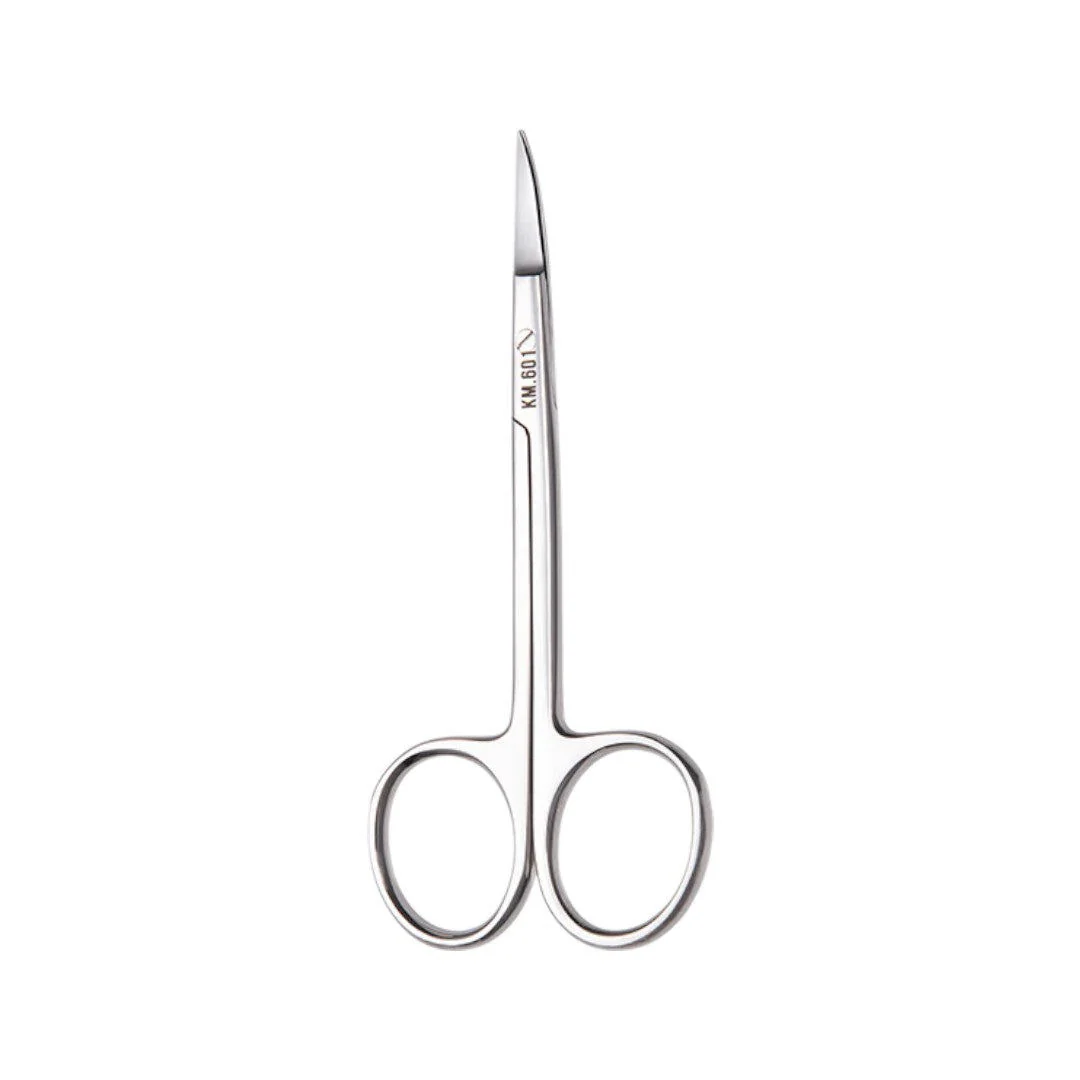 Nghia Stainless Steel Curved Eyebrow Scissors KM-601 - Image 3