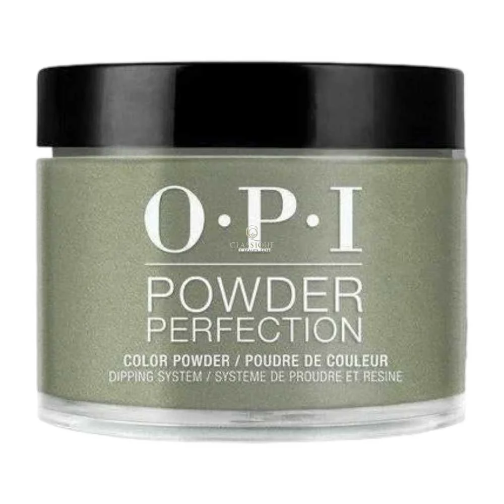OPI Powder Perfection - Things I've Seen In Aber-Green #DPU15