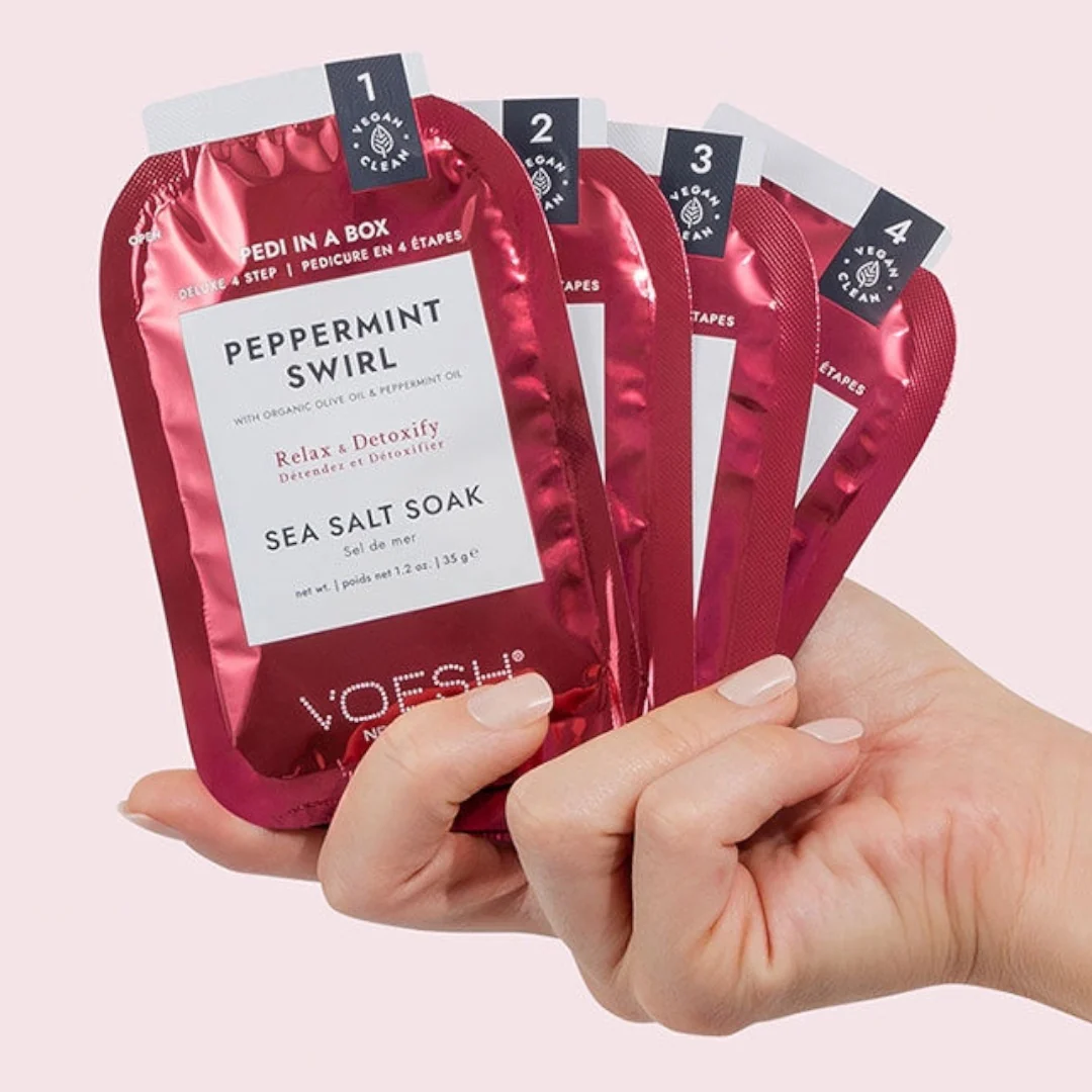 Voesh 4in1 Pedi In A Box - Peppermint Swirl - Image 2