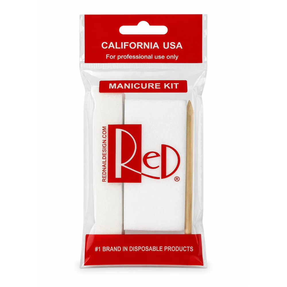 RED Nail Design Manicure Kit (3pcs)