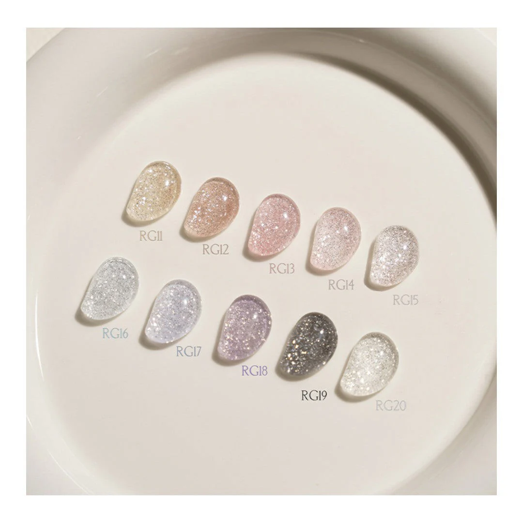 Reve In Nail Pure Glimmer Glitter #RG11-RG20 Collection - Image 3