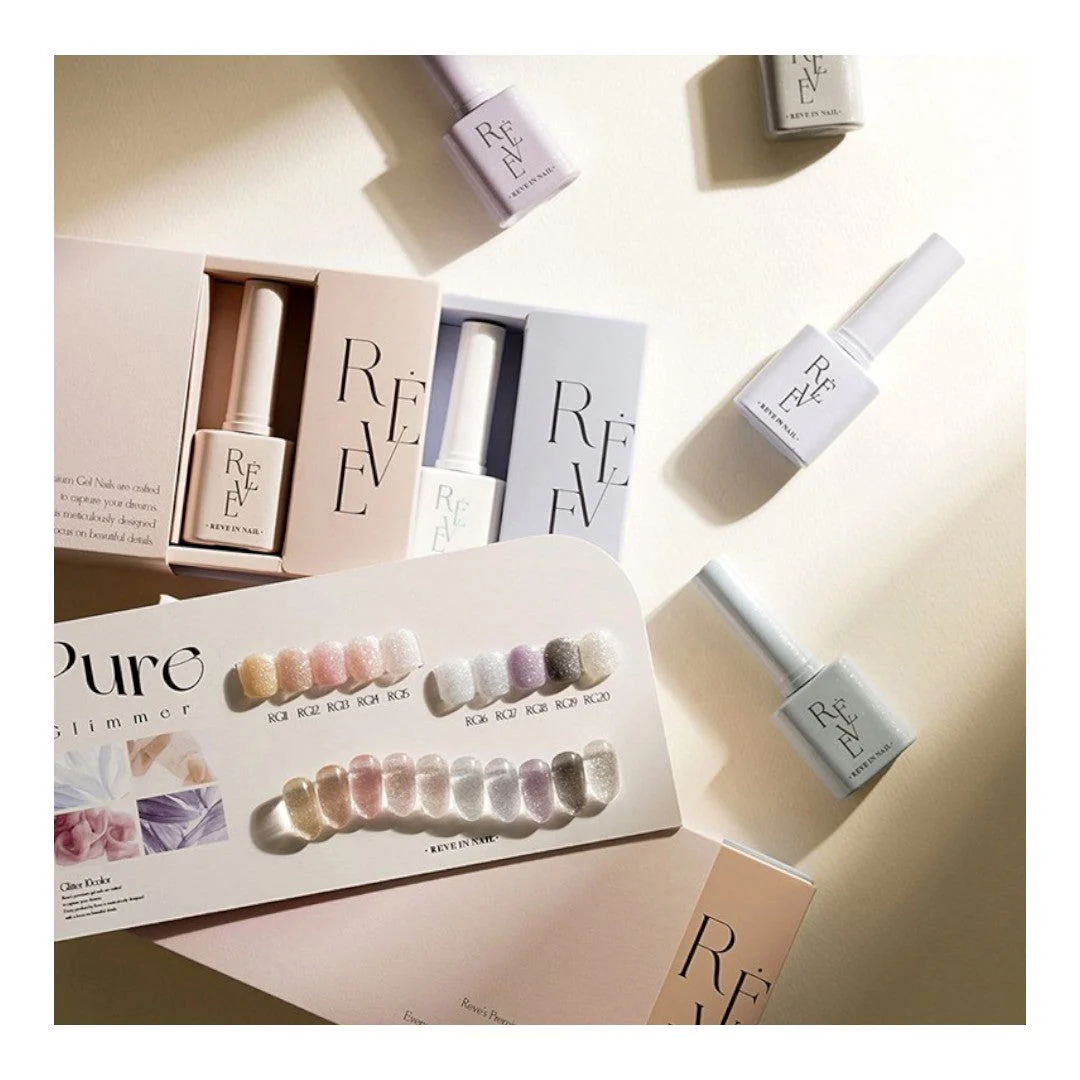 Reve In Nail Pure Glimmer Glitter #RG11-RG20 Collection - Image 5