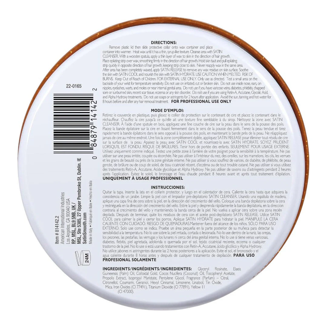 Satin Smooth Soft Wax - Golden Quartz 14Oz #SSW14GQ - Image 3