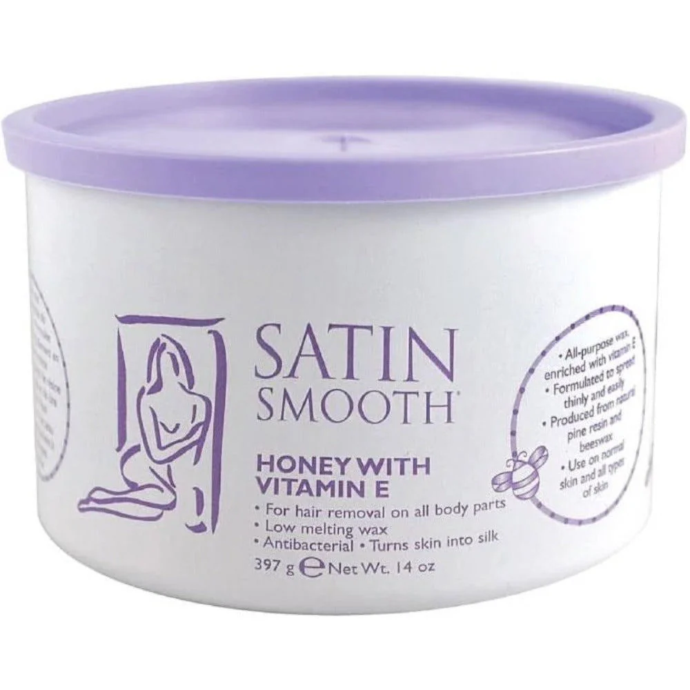Satin Smooth Soft Wax - Honey 14Oz #SSW14