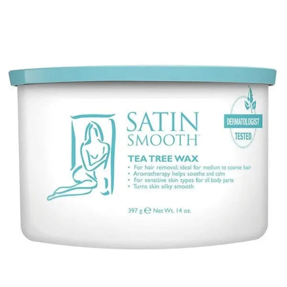 Satin Smooth Soft Wax - Tea Tree 14Oz #SSW14TT