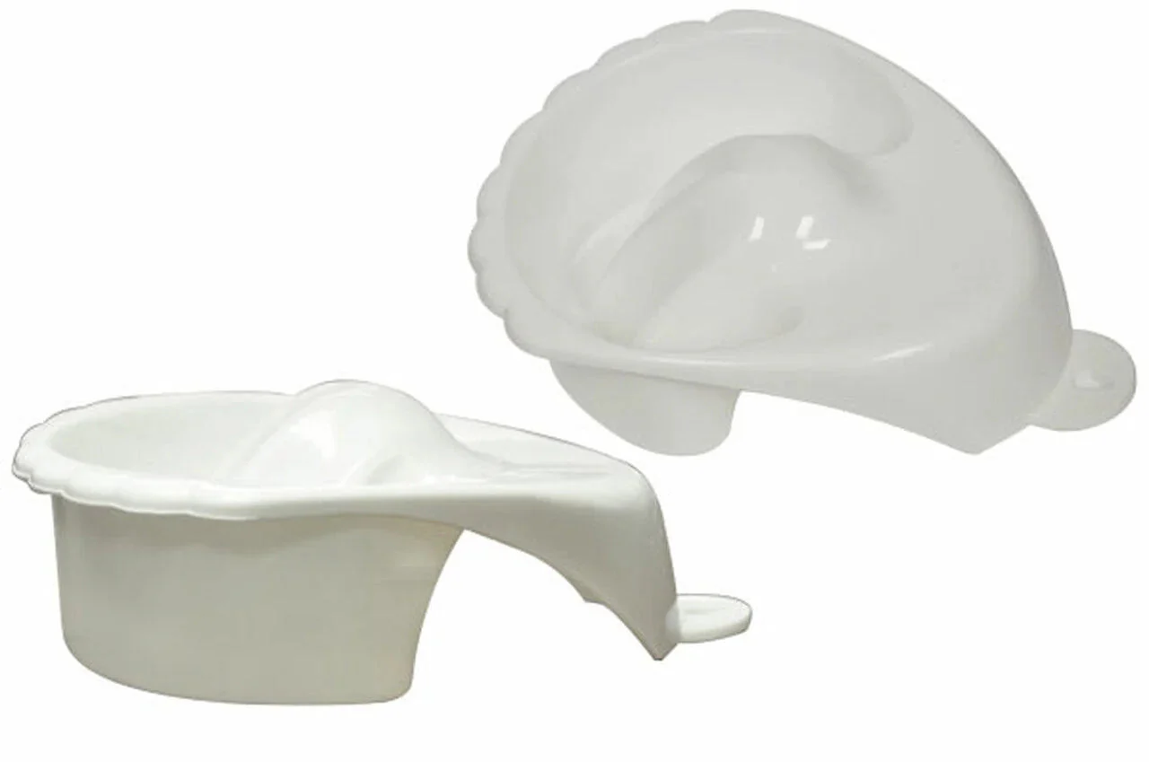 Seashell Deep Manicure Bowl - White #DMBSS-W