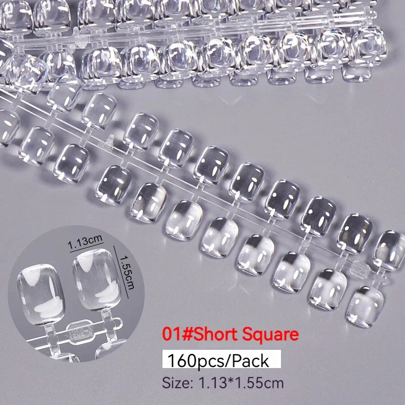 Short Square Nail Beads (160 pcs) - Image 2