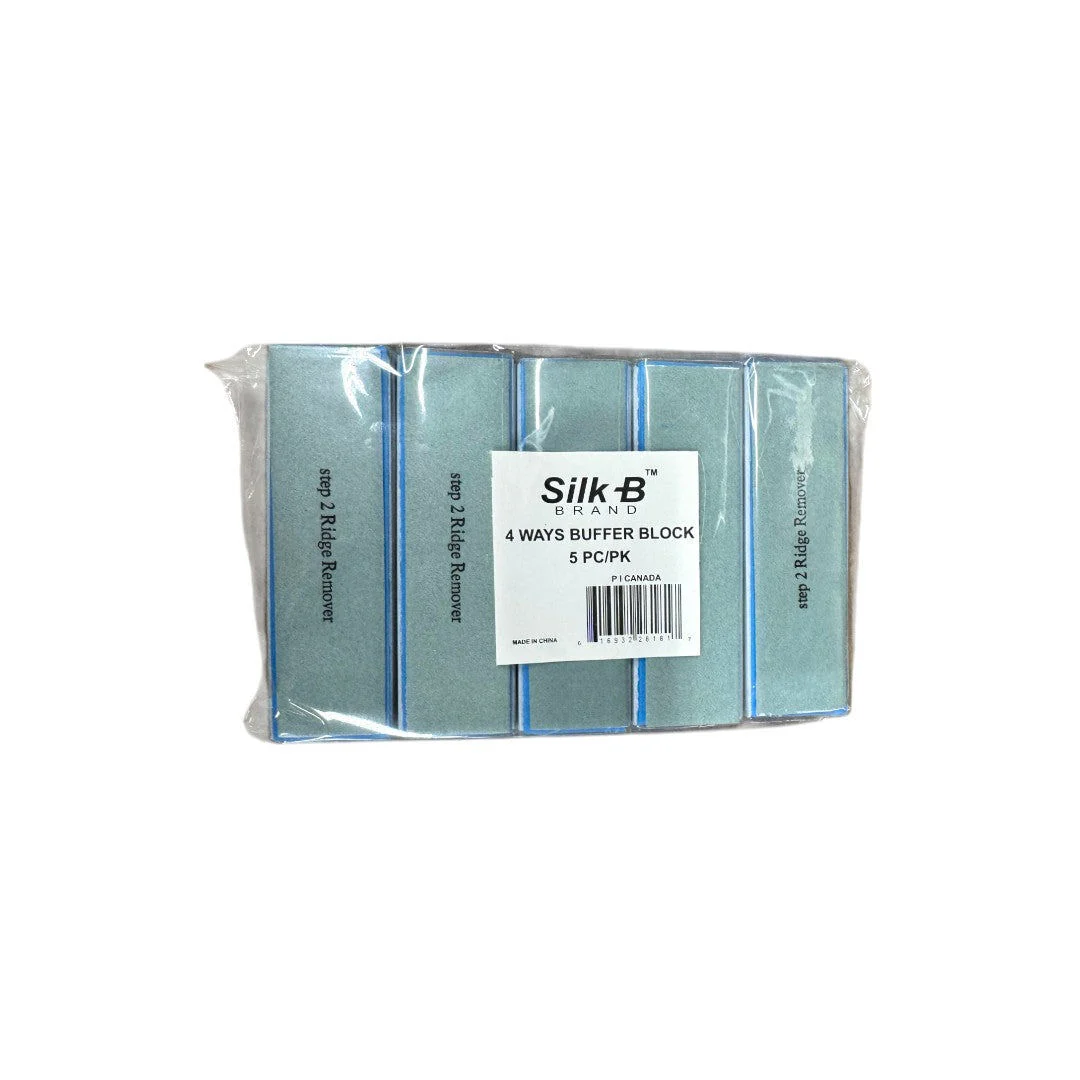 Silk B 4-Way Shining Nail Buffer (Pack of 5)