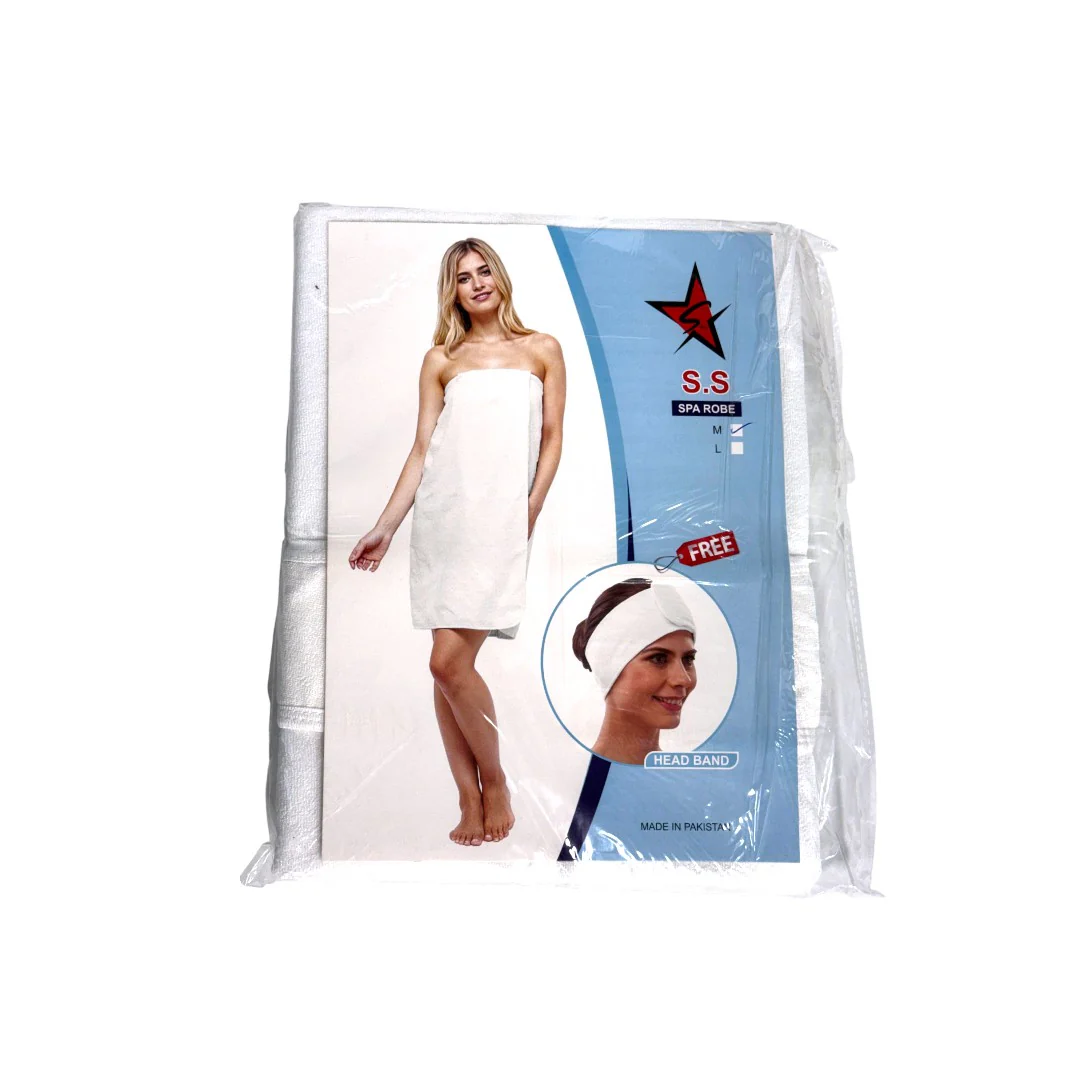 Silver Star Spa Robe With Button - Image 2