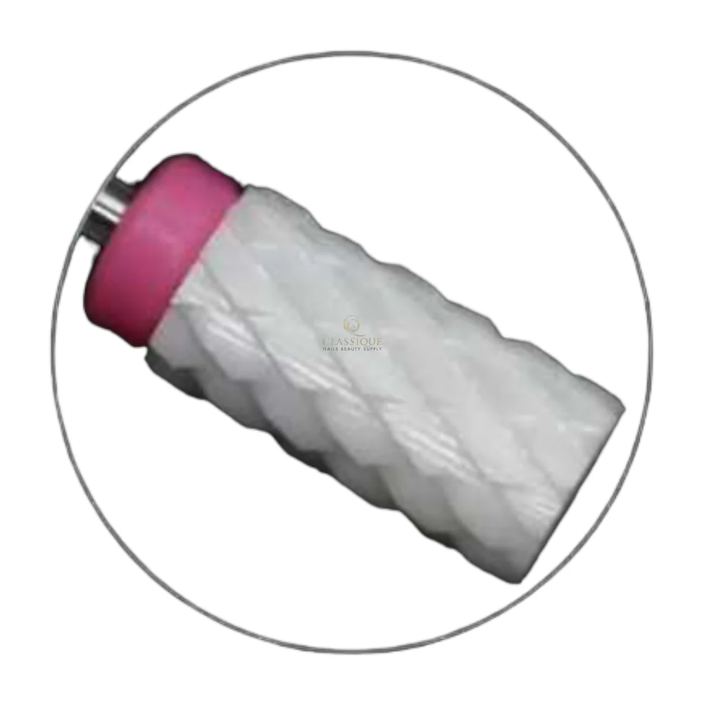 SP Nail Drill Bits - Large Barrel Ceramic Carbide H3X Triple Extra Coarse Grit 3/32 - Image 2