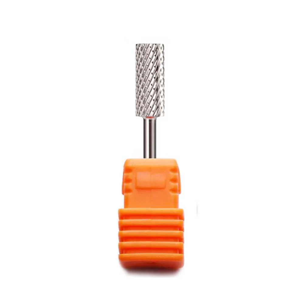 SP Nail Drill Bits - Large Barrel Carbide HC Coarse Grit 3/32 Silver