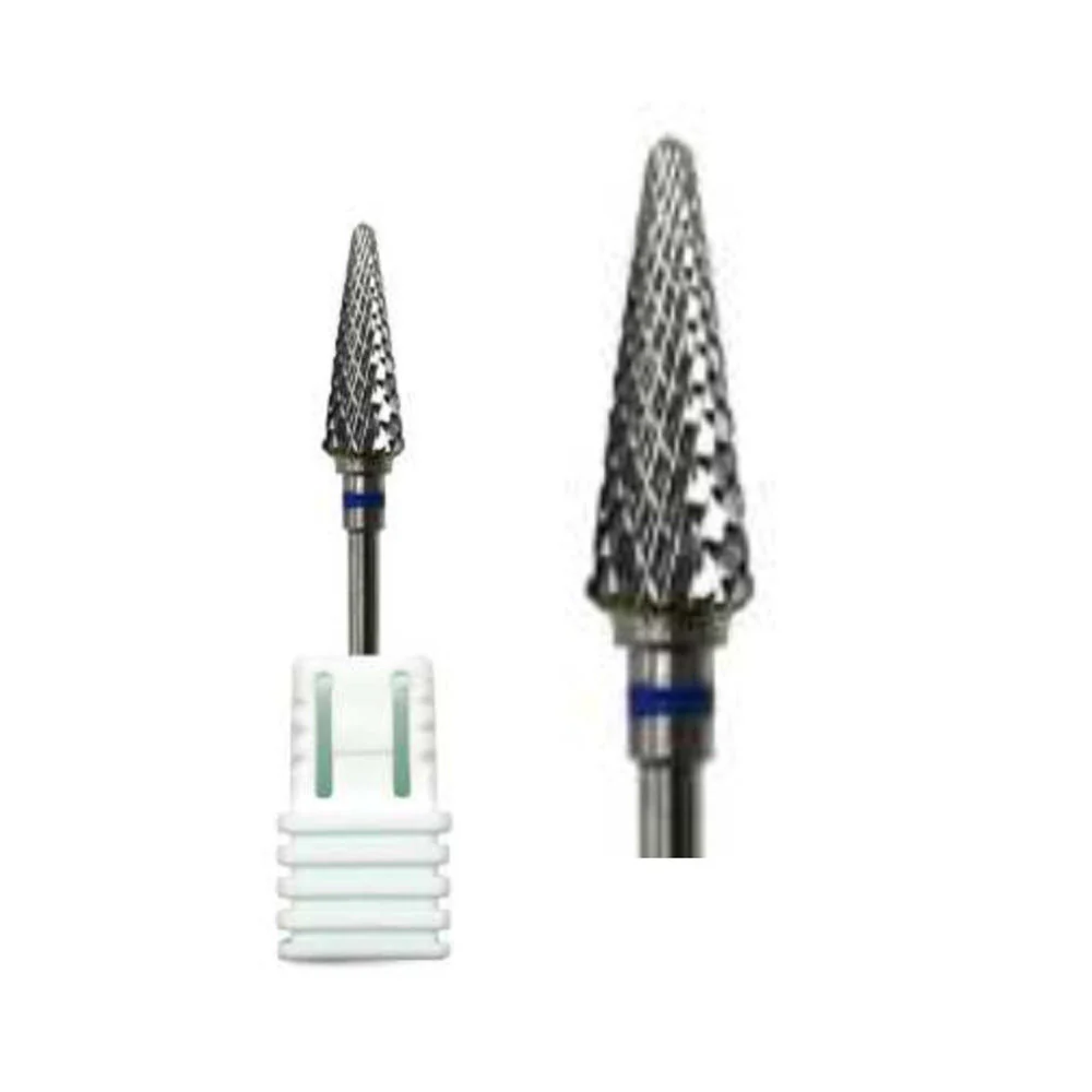 SP Nail Drill Bits - Large Rounded Cone Carbide 3/32 Silver - Image 4