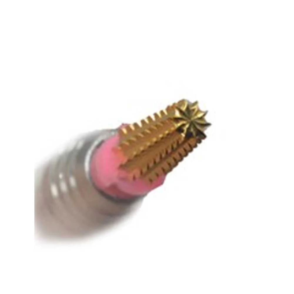 SP Nail Drill Bits - 5in1 Carbide G4X Quadruple Extra Coarse Grit 3/32 Gold - Image 3
