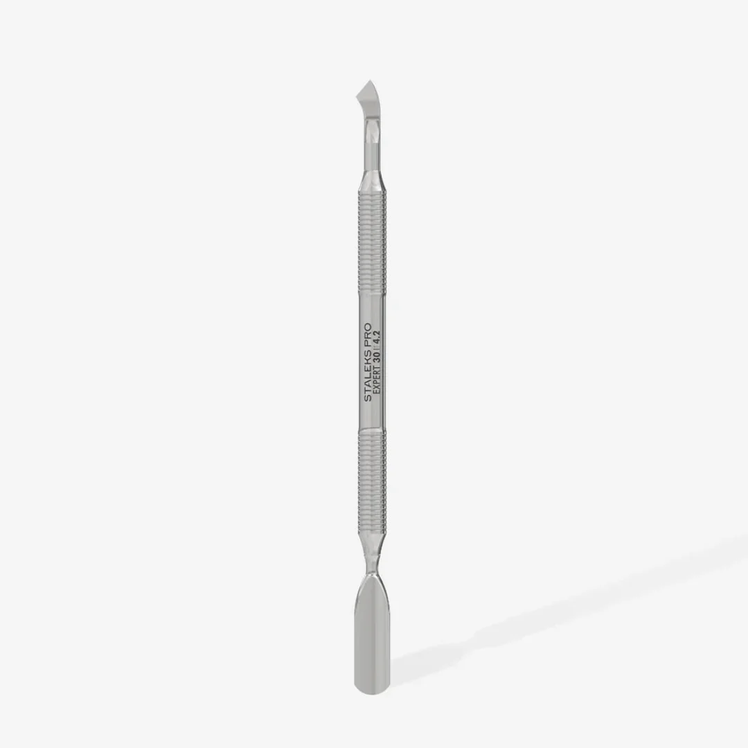 Staleks Manicure Pusher EXPERT 30 TYPE 4.2 (Rounded Wide Pusher and Bent Blade)