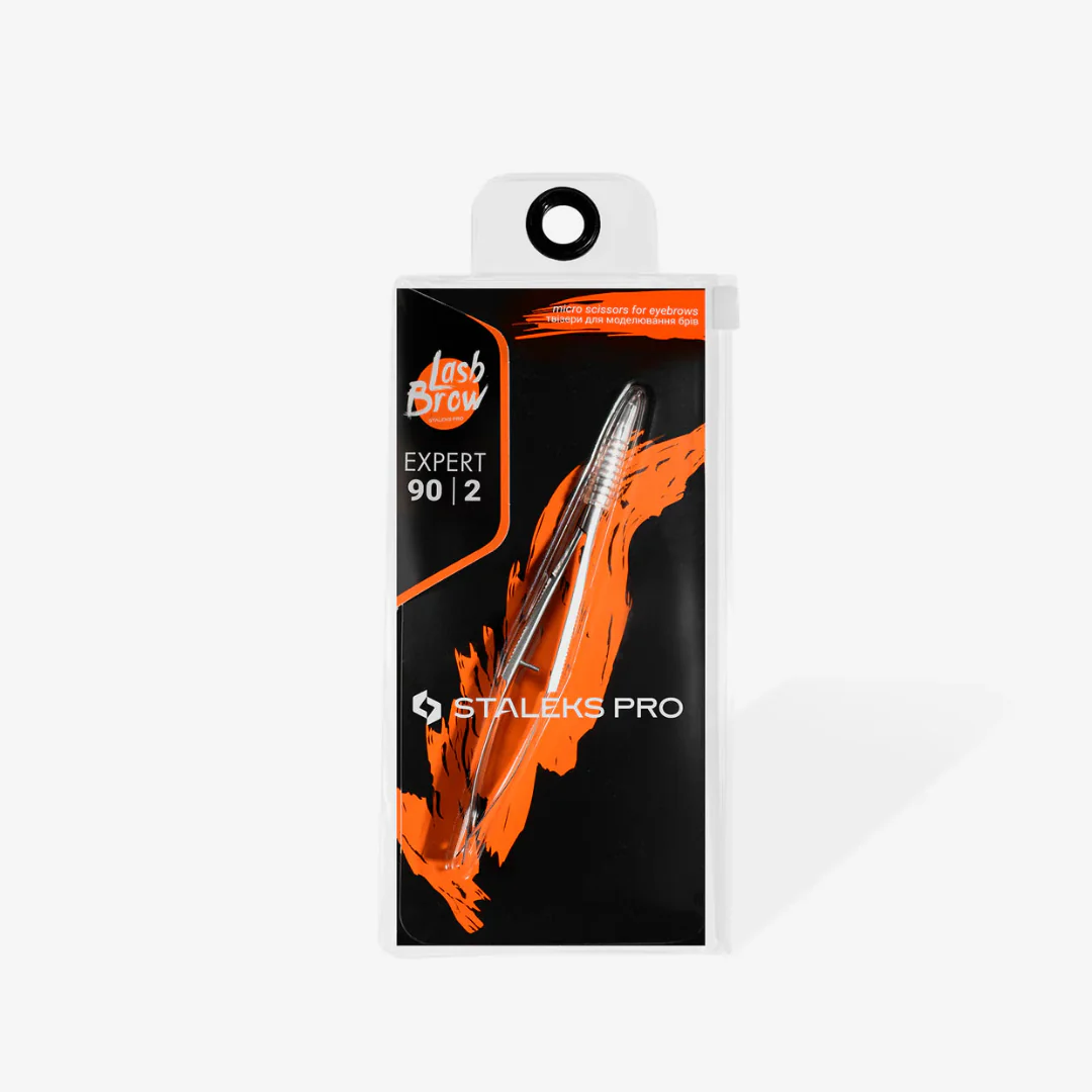 Staleks Professional Micro Scissors for Eyebrows Modeling EXPERT 90 TYPE 2 - Image 3