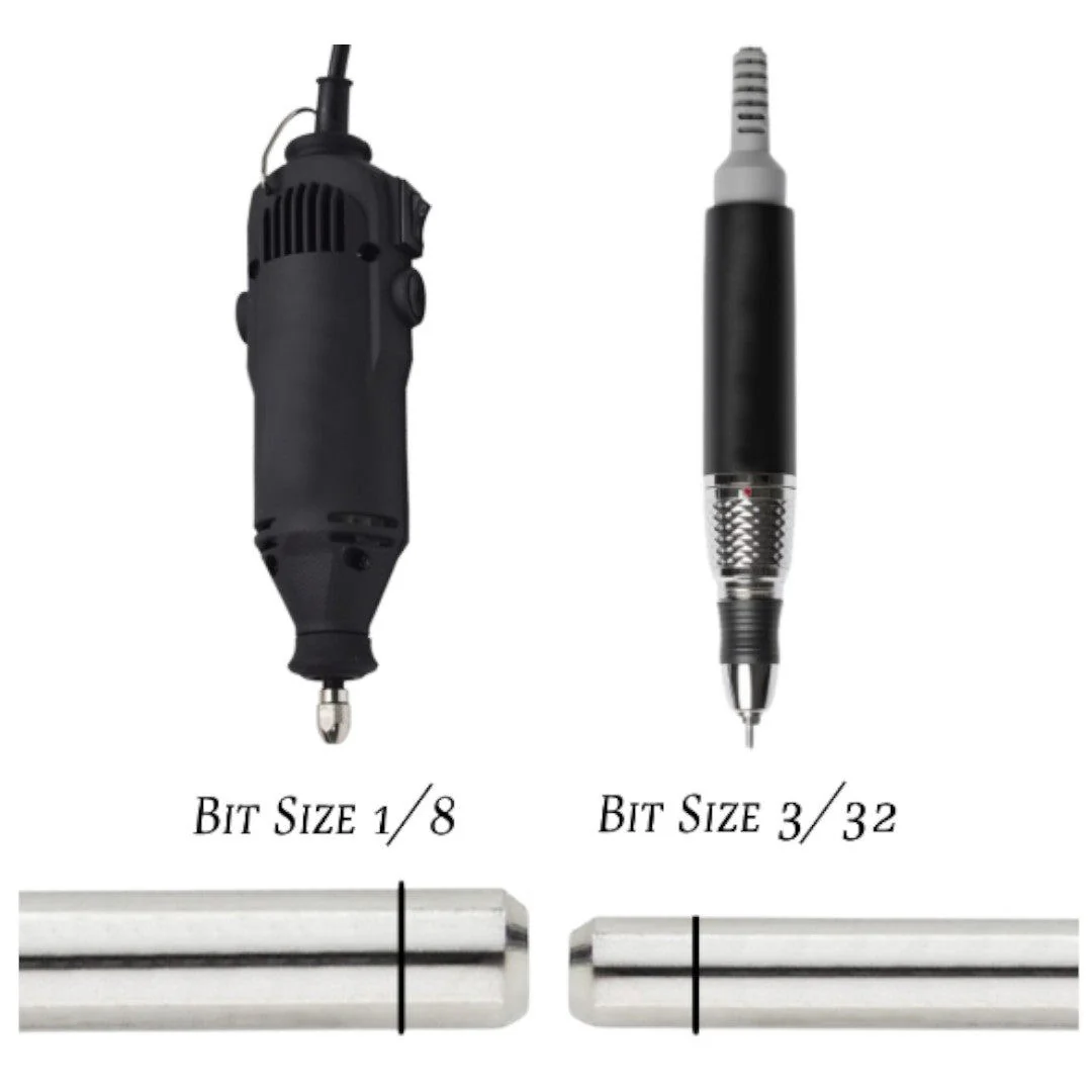 Startool Nail Drill Bits - Shark Extra Coarse Grit 3/32 Silver - Image 2