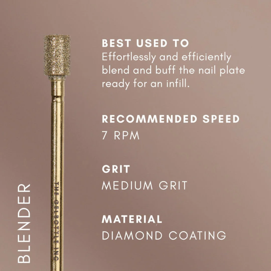 The Gelbottle Nail Drill Bits - Blender Medium Grit 3/32 - Image 2