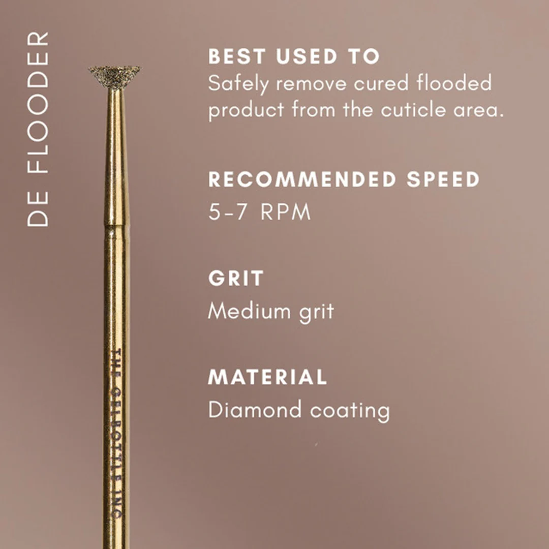 The Gelbottle Nail Drill Bits - Deflooder Medium Grit 3/32 - Image 3