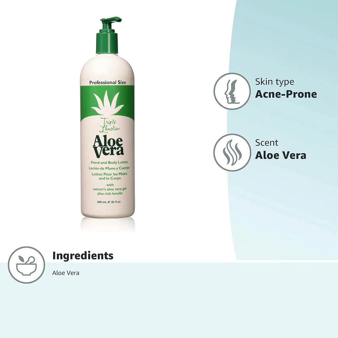 Triple Lanolin Aloe Vera Lotion 20oz - Image 2