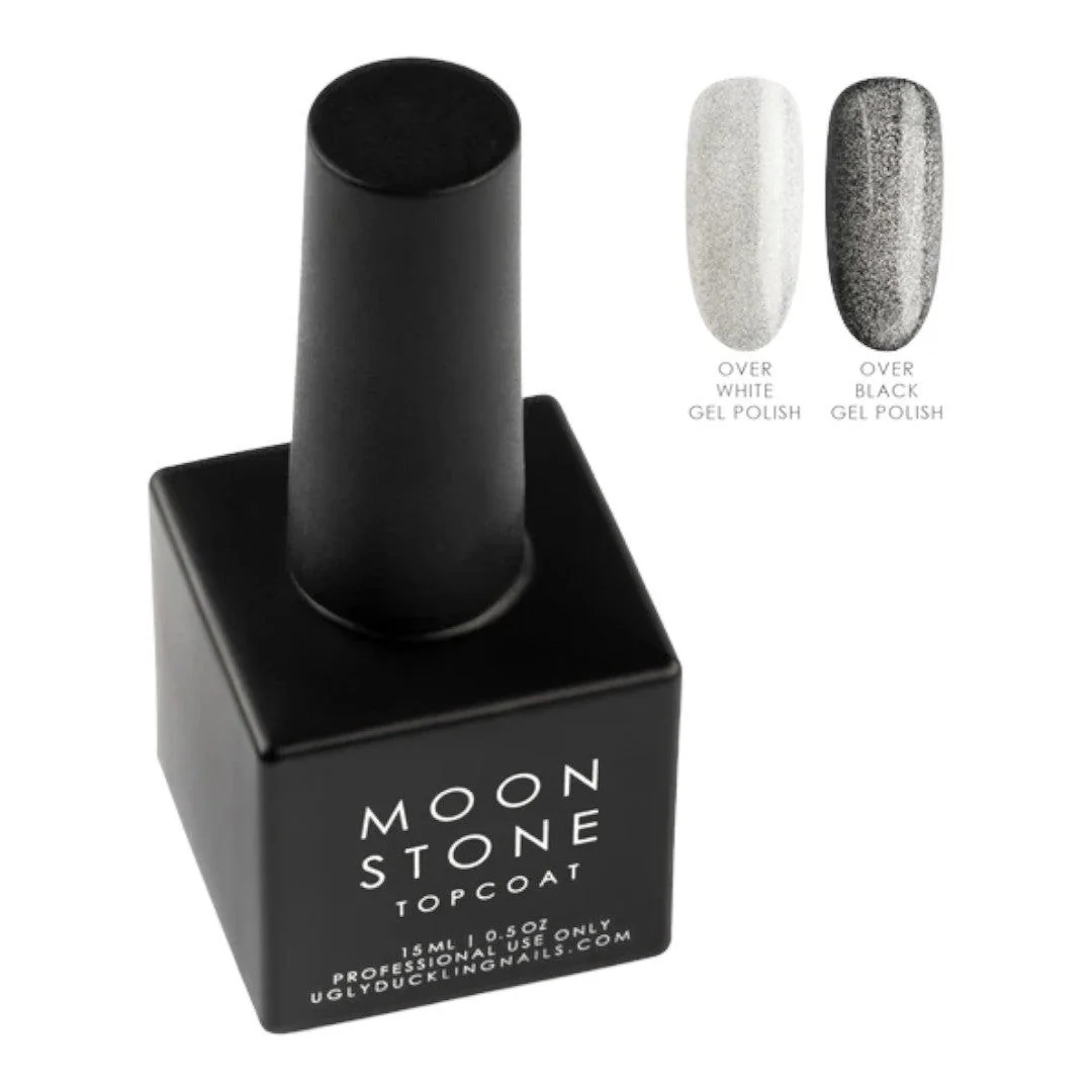 Ugly Duckling Gel Polish (HEMA-Free) 15ml - No-Wipe Cat-Eye Moonstone Top Coat Gel