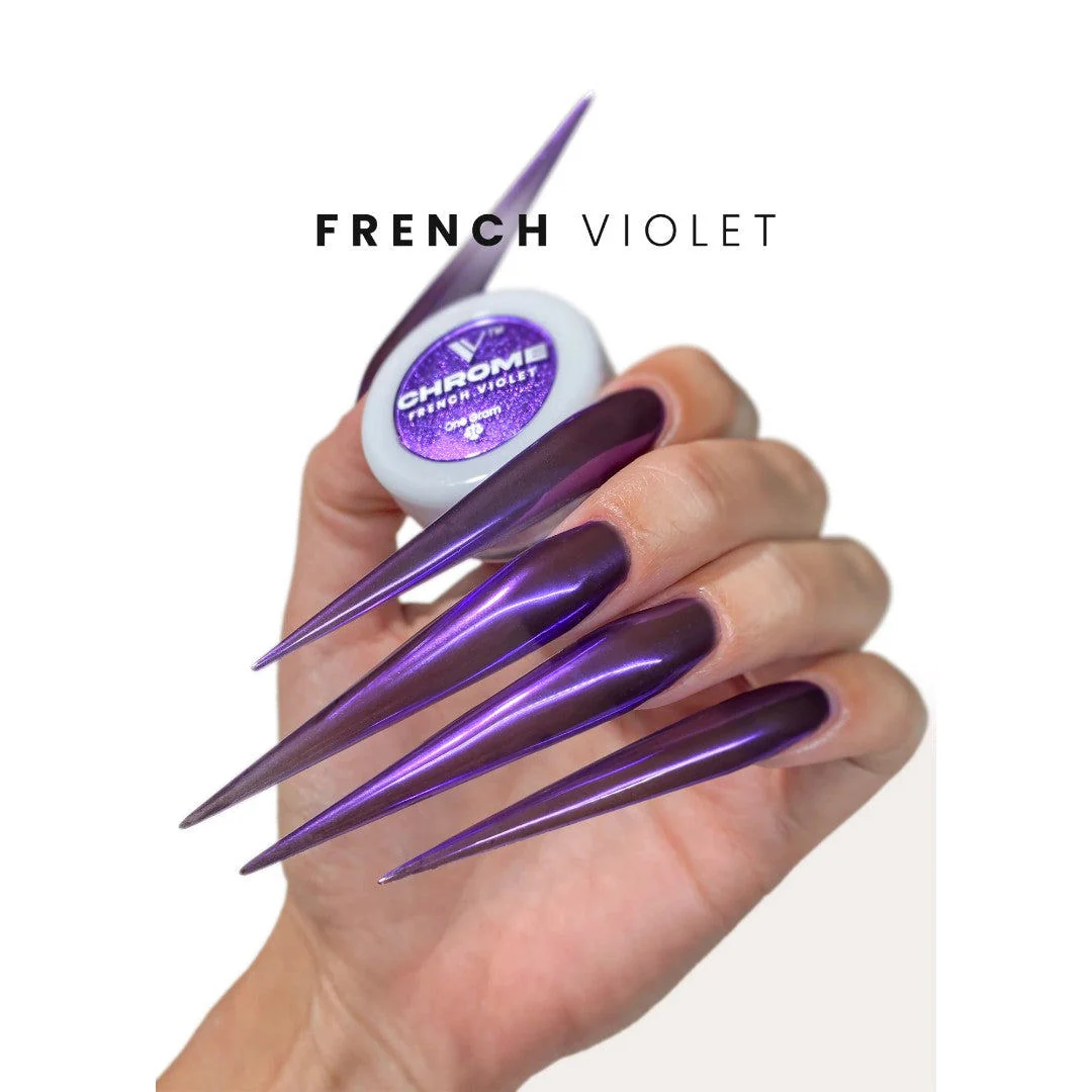 V Beauty Pure Chrome Powder - French Violet - Image 3
