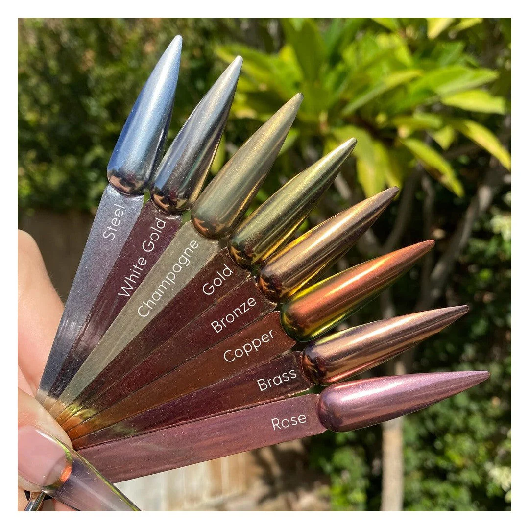 V Beauty Pure Chrome Powder Hot Metals Collection 8Pcs - Image 3