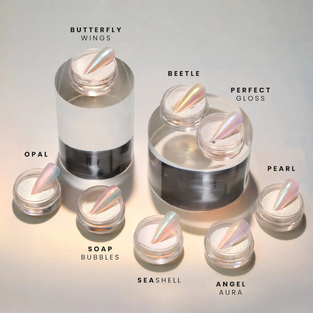 V Beauty Pure Chrome Powder Iridescent Gems Collection 8Pcs - Image 2