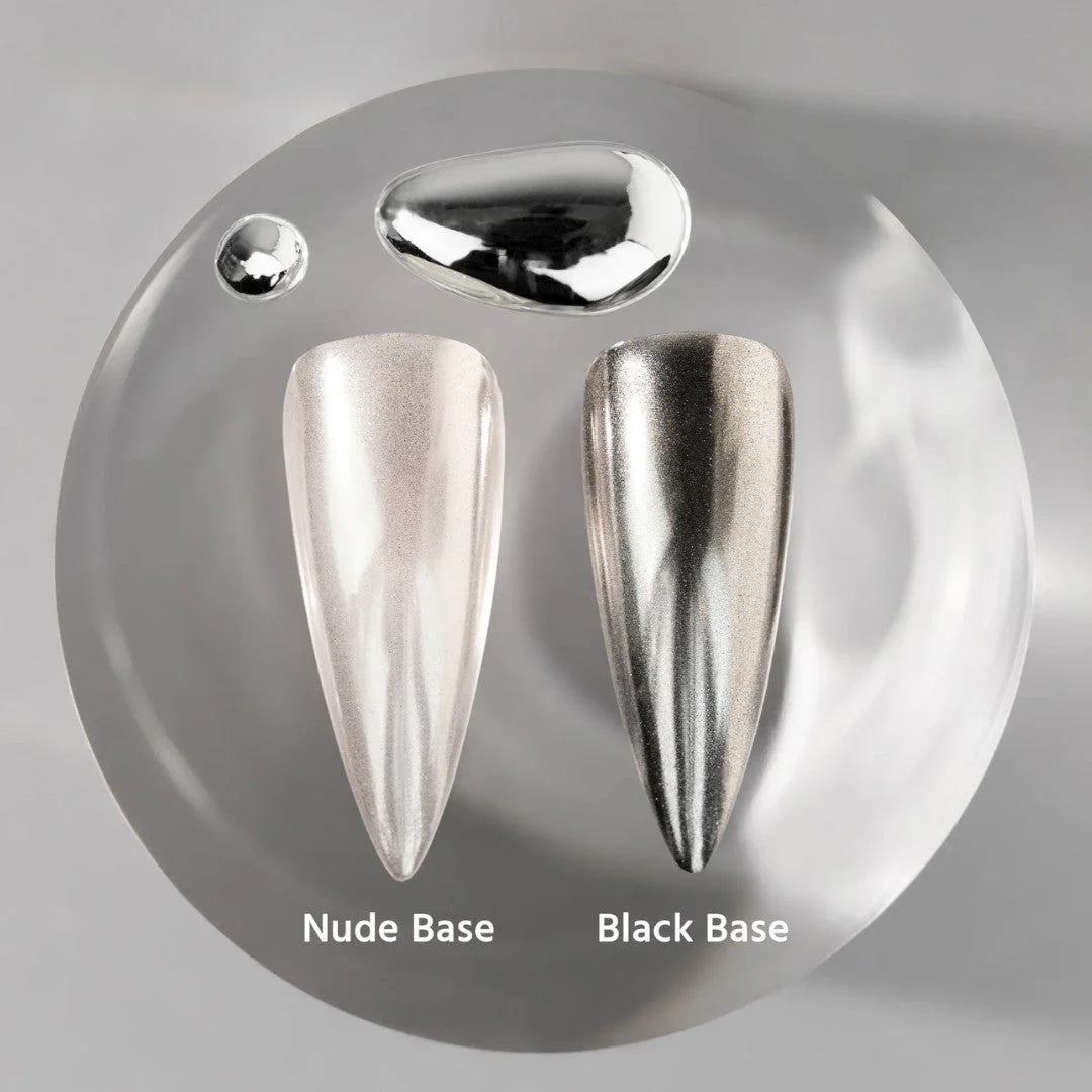 V Beauty Pure Chrome Powder - Steel - Image 3