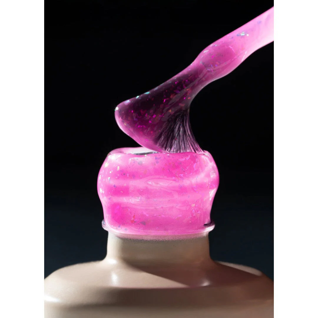 V Beauty Pure Rubber Base Glitter Addiction Collection #RB19-24 6Pcs - Image 2