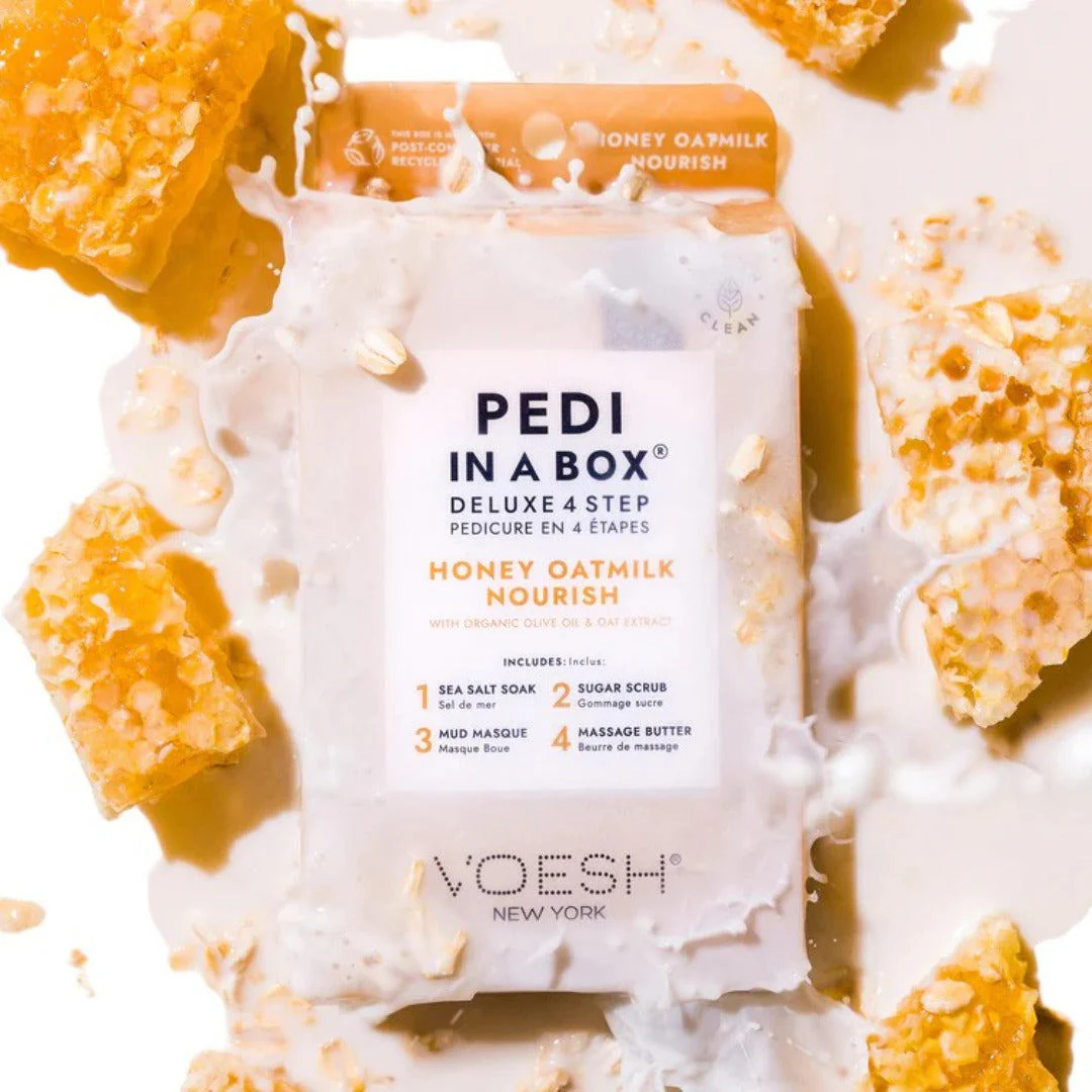 Voesh 4In1 Pedi In A Box - Honey Oatmilk Nourish #VPC208MLK - Image 2