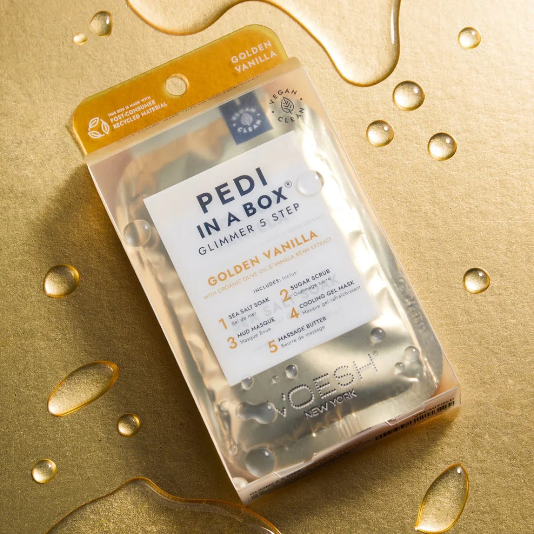 Voesh 5in1 Glimmer Pedi in a Box - Golden Vanilla - Image 2