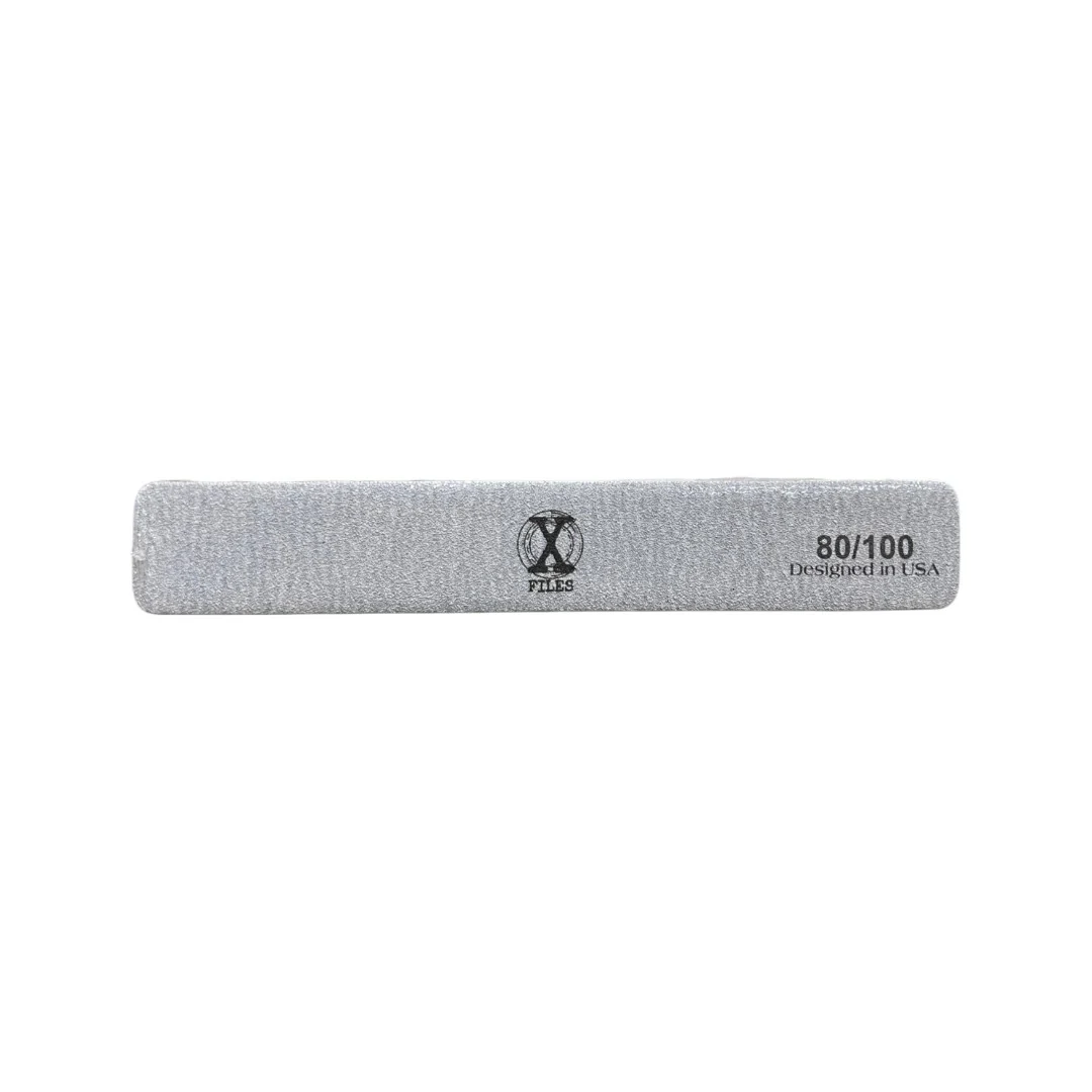 X-Files Jumbo Nail Files - Zebra 80/100 Grit (Pack Of 50) - Image 2